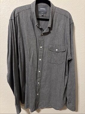 Bonobos Men's Charcoal Button-Down Long Sleeve Shirt